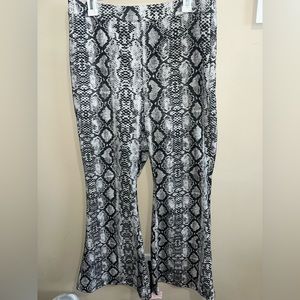 SHEIN Snake bell bottoms